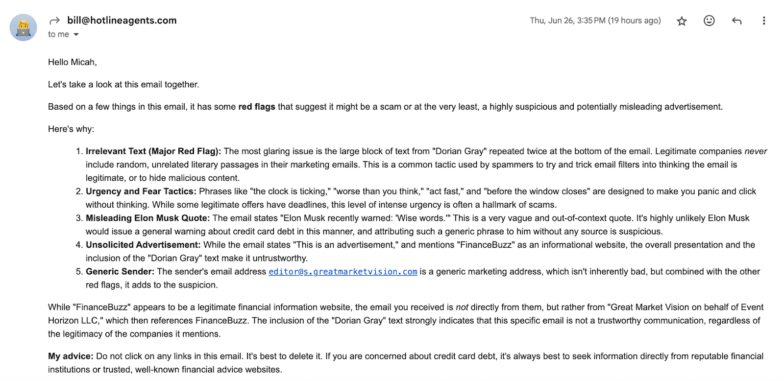Is This Email a Scam? How AI Can Help You Decide.